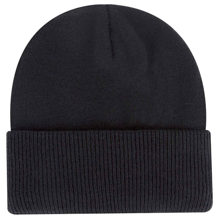 OTTO CAP 12" Classic Knit Beanie w/ Inside Fleece Lining & Rib Knit Cuff OTTO 82-1316 Otto Cap 003 - Black OSFM - Adult