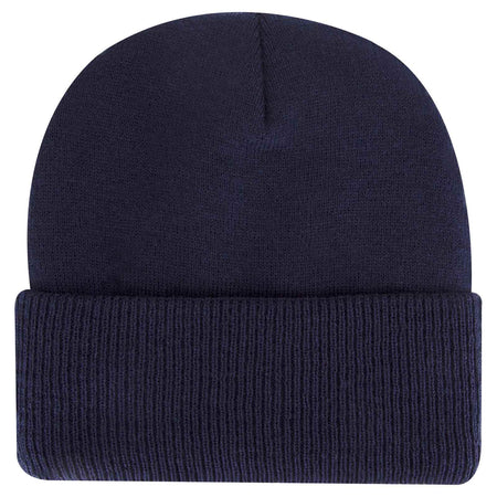 OTTO CAP 12" Classic Knit Beanie w/ Inside Fleece Lining & Rib Knit Cuff OTTO 82-1316 Otto Cap 004 - Navy OSFM - Adult