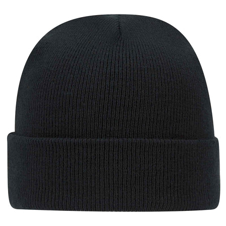 OTTO CAP 12" Classic Knit Beanie w/ Cuff..-82-404 Otto Cap 003 - Black OSFM - Adult