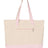 Q-Tees 19L Zippered Tote - Q-Tees Q1300 Q-Tees Natural/ Light Pink One Size