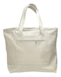 Q-Tees 19L Zippered Tote - Q-Tees Q1300 Q-Tees Natural/ Natural One Size