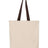 Q-Tees 11L Canvas Tote with Contrast-Color Handles - Q-Tees Q4400 Q-Tees Natural/ Chocolate One Size