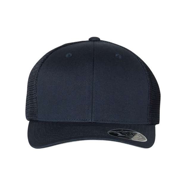 Flexfit 110® Mesh-Back Cap - Flexfit 110M Flexfit Navy Adjustable