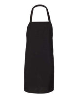 Q-Tees Bib Apron - Q-Tees Q4010 Q-Tees Black One Size