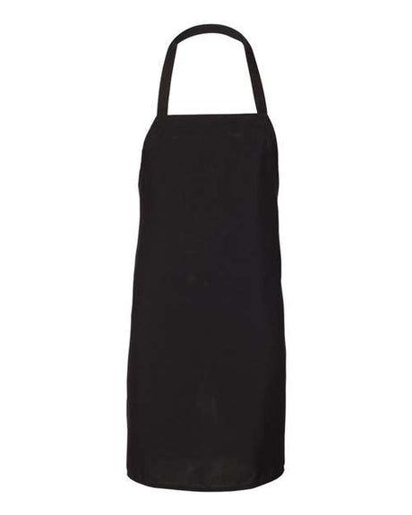 Q-Tees Bib Apron - Q-Tees Q4010 Q-Tees Black One Size