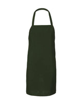 Q-Tees Bib Apron - Q-Tees Q4010 Q-Tees Forest One Size