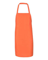 Q-Tees Bib Apron - Q-Tees Q4010 Q-Tees Orange One Size