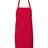 Q-Tees Bib Apron - Q-Tees Q4010 Q-Tees Red One Size