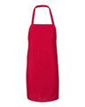 Q-Tees Bib Apron - Q-Tees Q4010 Q-Tees Red One Size