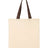 Q-Tees Economical Tote with Contrast-Color Handles - Q-Tees QTB6000 Q-Tees Natural/ Chocolate One Size