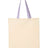 Q-Tees Economical Tote with Contrast-Color Handles - Q-Tees QTB6000 Q-Tees Natural/ Lavender One Size