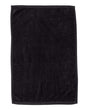 Q-Tees Hemmed Hand Towel - Q-Tees T200 Q-Tees Black One Size