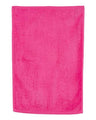 Q-Tees Hemmed Hand Towel - Q-Tees T200 Q-Tees Hot Pink One Size