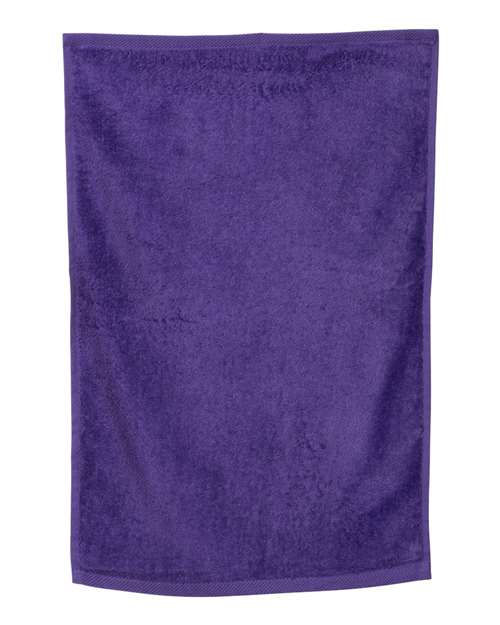 Q-Tees Hemmed Hand Towel - Q-Tees T200 Q-Tees Purple One Size