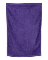 Q-Tees Hemmed Hand Towel - Q-Tees T200 Q-Tees Purple One Size