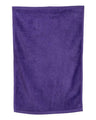Q-Tees Hemmed Hand Towel - Q-Tees T200 Q-Tees Purple One Size
