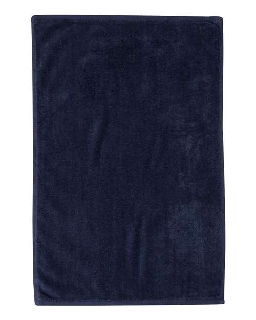 Q-Tees Deluxe Hemmed Hand Towel - Q-Tees T300 Q-Tees Navy One Size