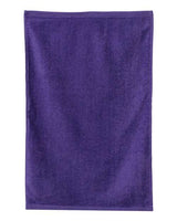 Q-Tees Deluxe Hemmed Hand Towel - Q-Tees T300 Q-Tees Purple One Size