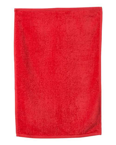 Q-Tees Deluxe Hemmed Hand Towel - Q-Tees T300 Q-Tees Red One Size
