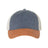 Valucap Pigment-Dyed Trucker Cap - Valucap SP510 Valucap Navy/ Texas/ Stone Adjustable