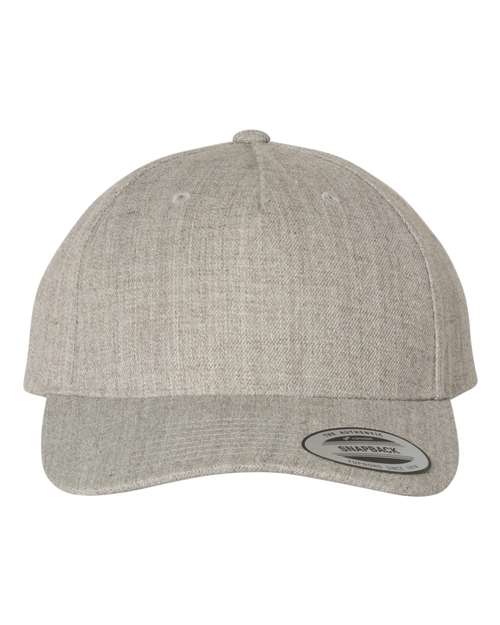 YP Classics Premium Five-Panel Curved Bill Snapback Cap - Yupoong 5789M