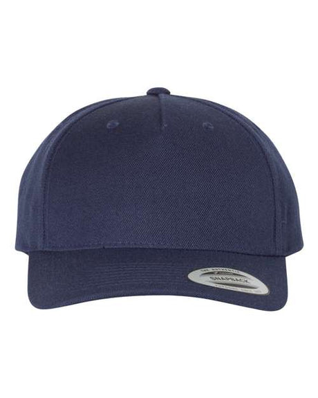 YP Classics Premium Five-Panel Curved Bill Snapback Cap - Yupoong 5789M