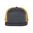 Richardson Seven-Panel Trucker Cap - Richardson 168 Caps Richardson Charcoal/ Old Gold Adjustable