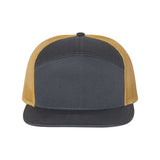 Richardson Seven-Panel Trucker Cap - Richardson 168 Caps Richardson Charcoal/ Old Gold Adjustable