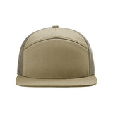 Richardson Seven-Panel Trucker Cap - Richardson 168 Caps Richardson Pale Khaki/ Loden Green Adjustable