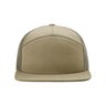 Richardson Seven-Panel Trucker Cap - Richardson 168 Caps Richardson Pale Khaki/ Loden Green Adjustable