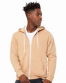 Bella + Canvas 3739 Unisex Sponge Fleece Full-Zip Hoodie Sweatshirt