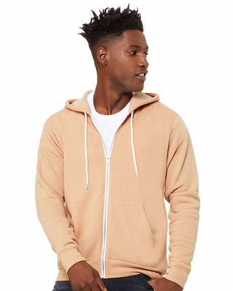 Bella + Canvas 3739 Unisex Sponge Fleece Full-Zip Hoodie Sweatshirt