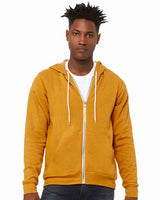 Bella + Canvas 3739 Unisex Sponge Fleece Full-Zip Hoodie Sweatshirt