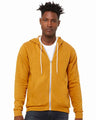 Bella + Canvas 3739 Unisex Sponge Fleece Full-Zip Hoodie Sweatshirt