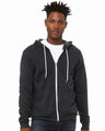 Bella + Canvas 3739 Unisex Sponge Fleece Full-Zip Hoodie Sweatshirt