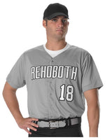 Alleson Athletic Men's Full Button Lightweight Baseball Jersey - Alleson Athletic 52MBFJ