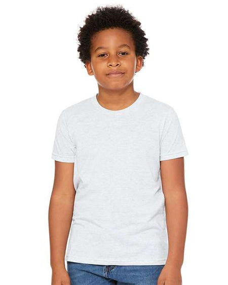 BELLA + CANVAS Youth Jersey Tee - Ash - BELLA + CANVAS 3001Y BELLA + CANVAS Ash S