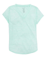 Boxercraft Girls' Snow Heather V-Neck T-Shirt - Boxercraft YT34