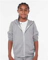 Bella + Canvas 3739Y Youth Sponge Fleece Full-Zip Hoodie Sweatshirt
