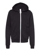 Bella + Canvas 3739Y Youth Sponge Fleece Full-Zip Hoodie Sweatshirt