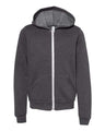 Bella + Canvas 3739Y Youth Sponge Fleece Full-Zip Hoodie Sweatshirt