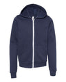 Bella + Canvas 3739Y Youth Sponge Fleece Full-Zip Hoodie Sweatshirt