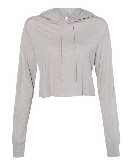 BELLA + CANVAS Women’s Triblend Crop Long Sleeve Hoodie - BELLA + CANVAS 8512