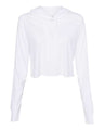 Bella + Canvas 8512 Women’s Triblend Crop Long Sleeve Hoodie