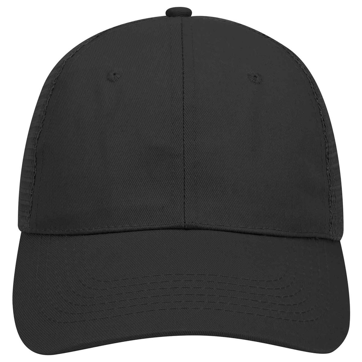 OTTO CAP 6 Panel Low Profile Mesh Back Trucker Hat OTTO 83-1101 Otto Cap 003 - Black OSFM - Adult