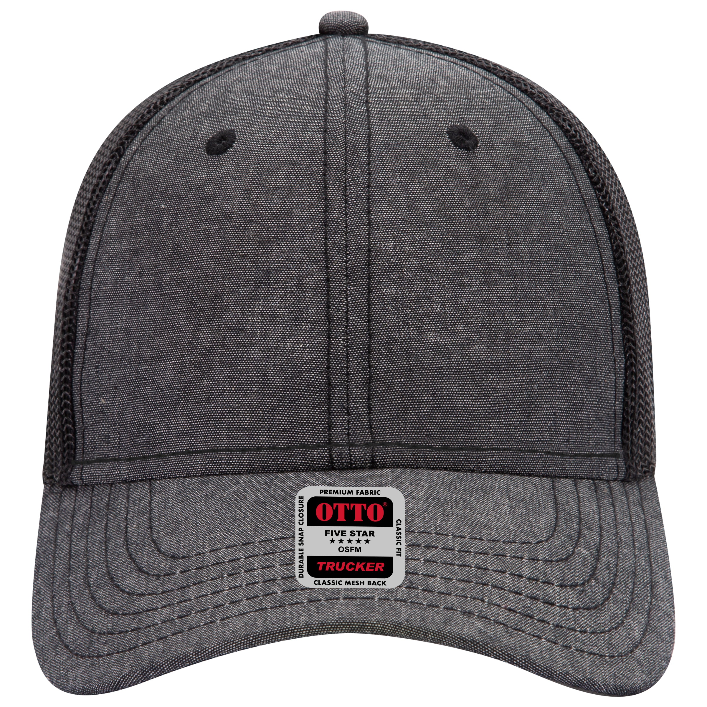 OTTO CAP 6 Panel Low Profile Mesh Back Trucker Hat OTTO 83-1239 Otto Cap