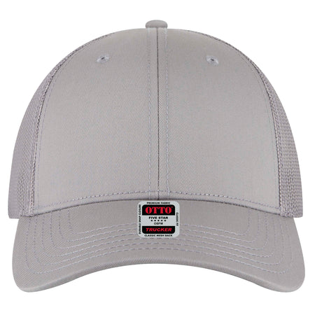 OTTO CAP 6 Panel Low Profile Mesh Back Trucker Hat OTTO 83-1239 Otto Cap