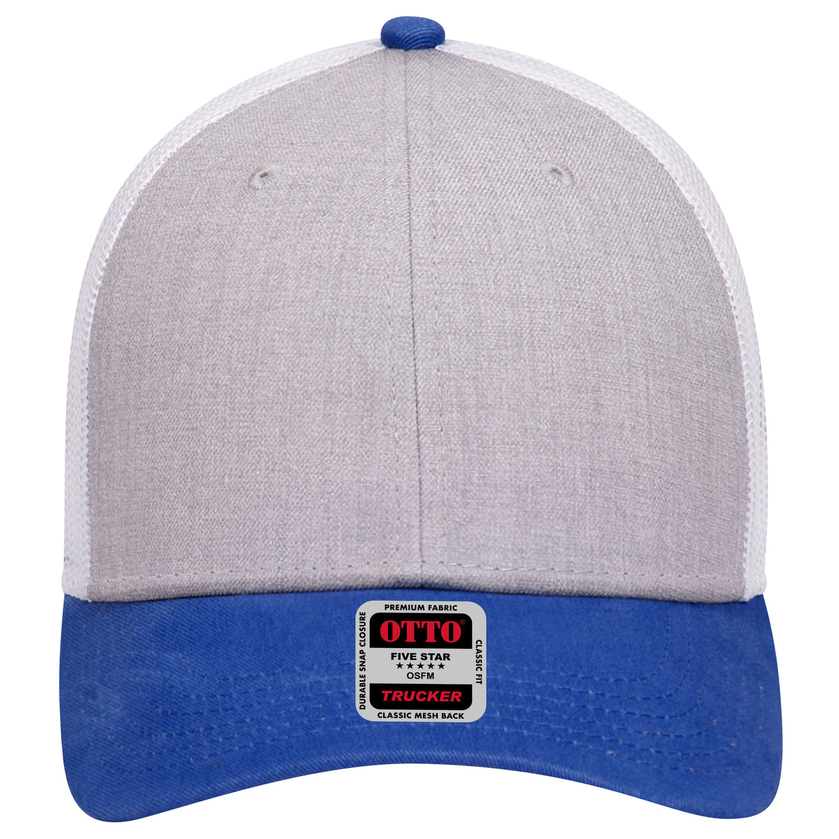 OTTO CAP 6 Panel Low Profile Mesh Back Trucker Hat OTTO 83-1239 Otto Cap