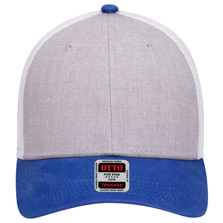 OTTO CAP 6 Panel Low Profile Mesh Back Trucker Hat OTTO 83-1239 Otto Cap