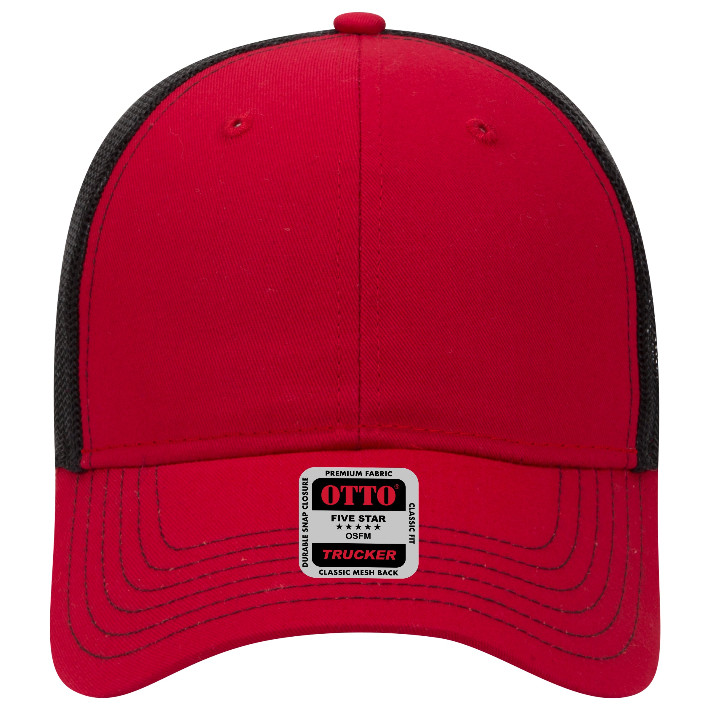 OTTO CAP 6 Panel Low Profile Mesh Back Trucker Hat OTTO 83-1239 Otto Cap